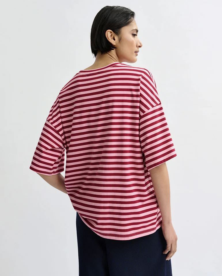 Joste Striped Tee - Forever Blush - Image 3