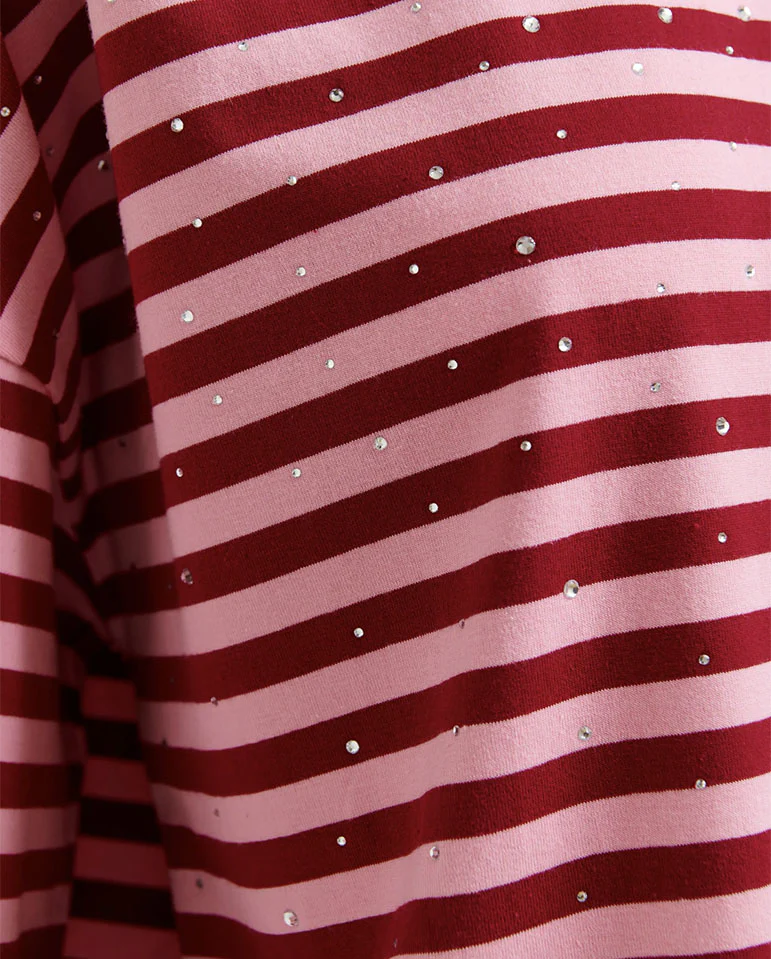 Joste Striped Tee - Forever Blush - Image 6