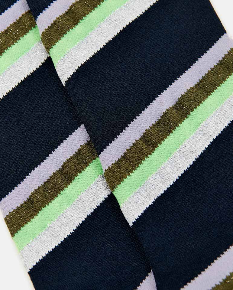 Joyz Striped Socks - Navy Stripe - Image 3