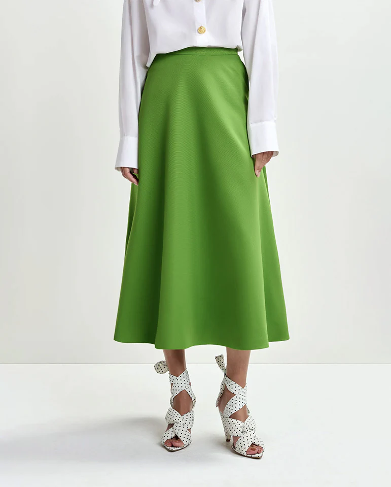 Julio Midi Skirt - Green - Image 3