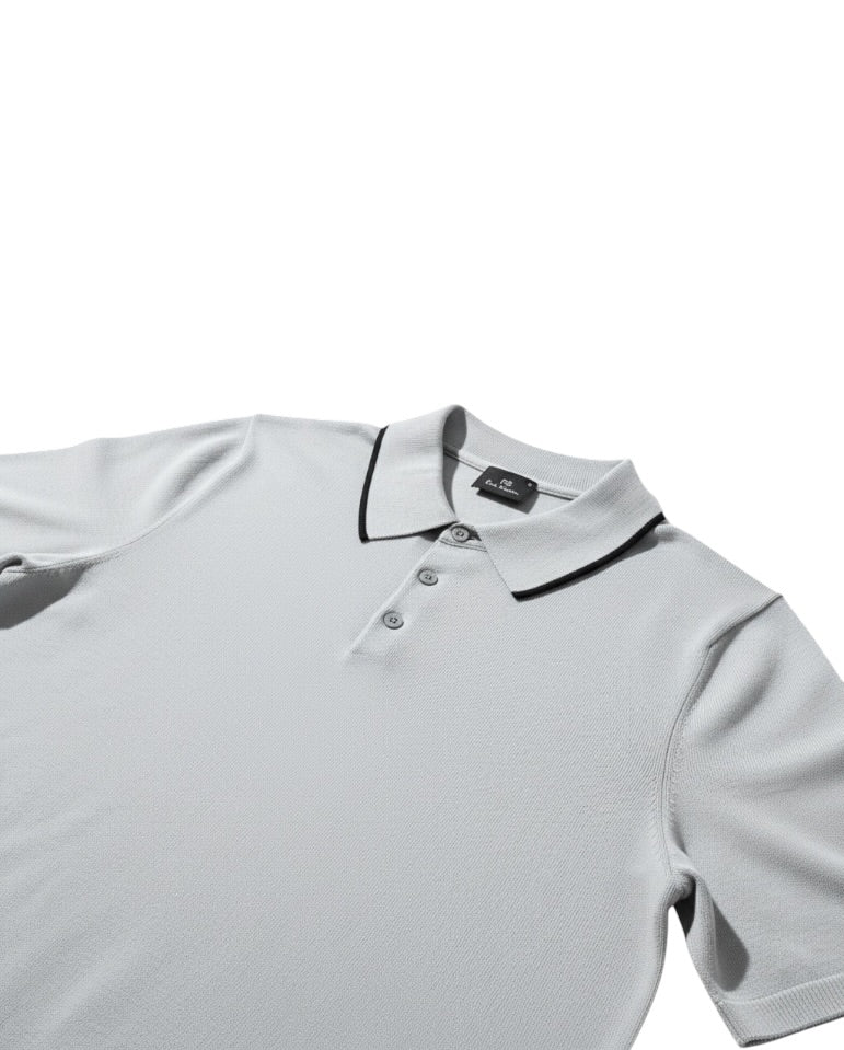 Knitted Polo - Light Blue - Image 2