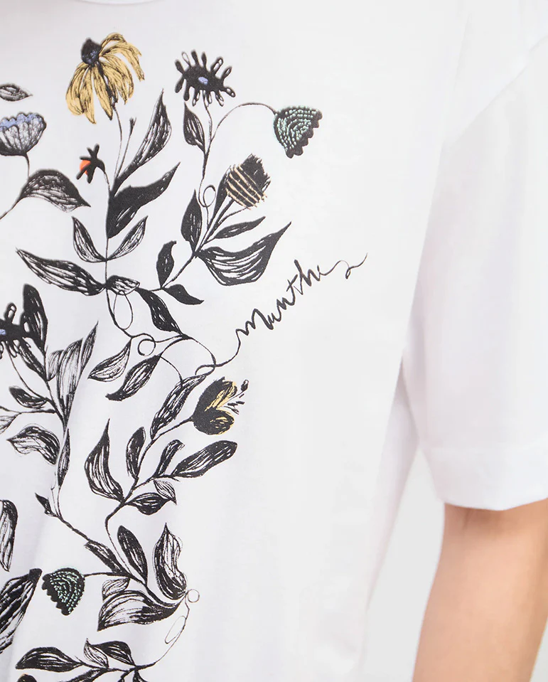Lagga Graphic Tee WHITE - Image 4