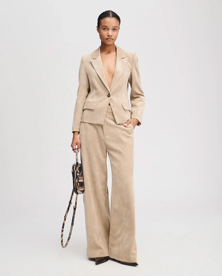 Lawo Cord Blazer - Latte - Image 3
