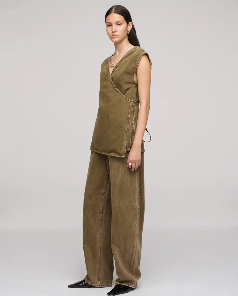 Lido Ankle Jean - Dk Olive - Image 3