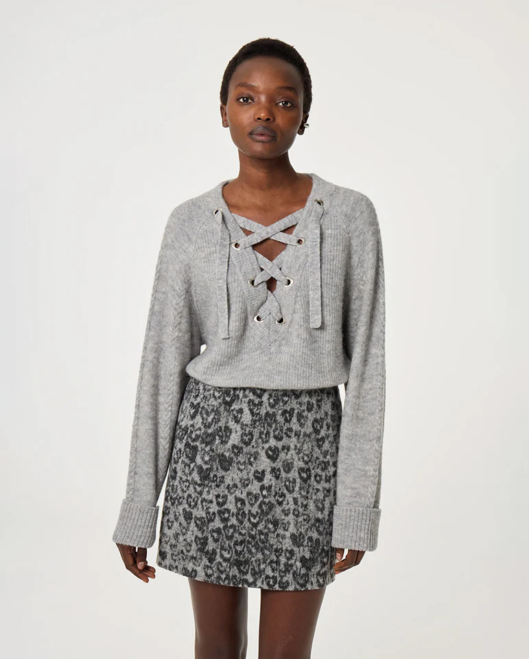 Liseth Pullover - Grey Melange - Image 2