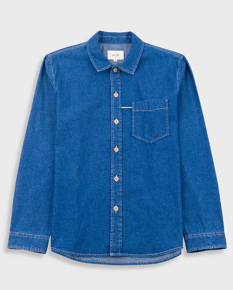 LOOP SHIRT - LIGHT DENIM - Image 7