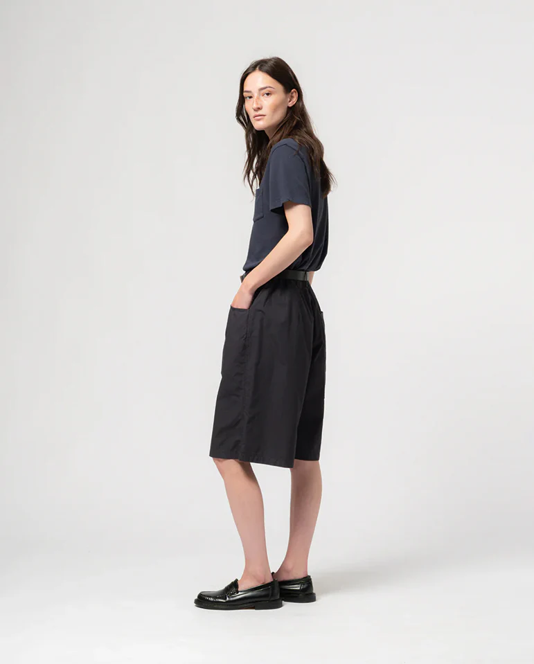 Loose Fit Bermuda Shorts Navy - Image 3