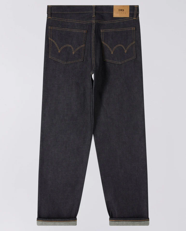 Loose Fit Kaihara Dark Pure Indigo Rainbow Selvage - Blue unwashed - Image 3