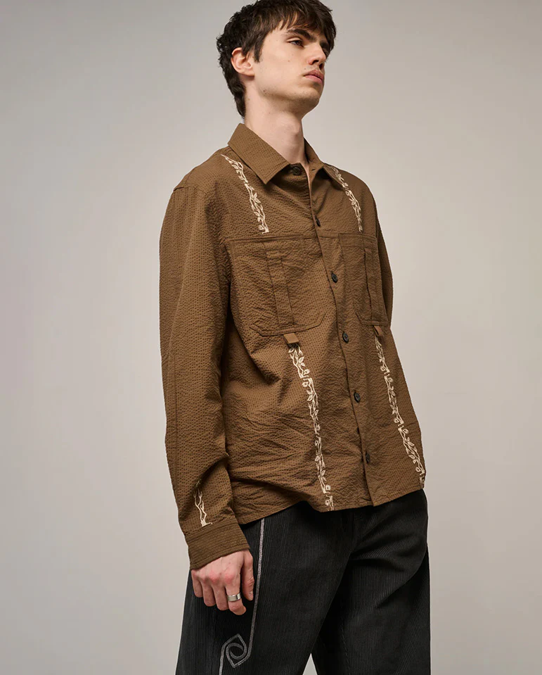 NEWELL SHIRT - COFFEE BROWN - Image 4