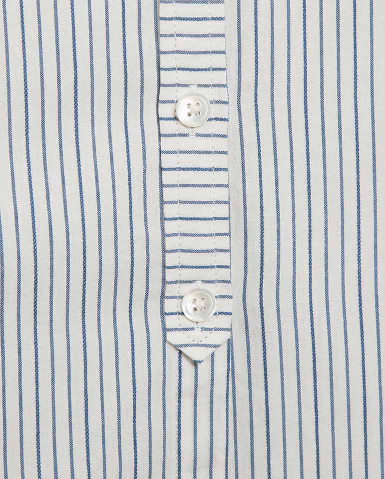 Marianne Stripe Shirt - Natural/Navy - Image 6