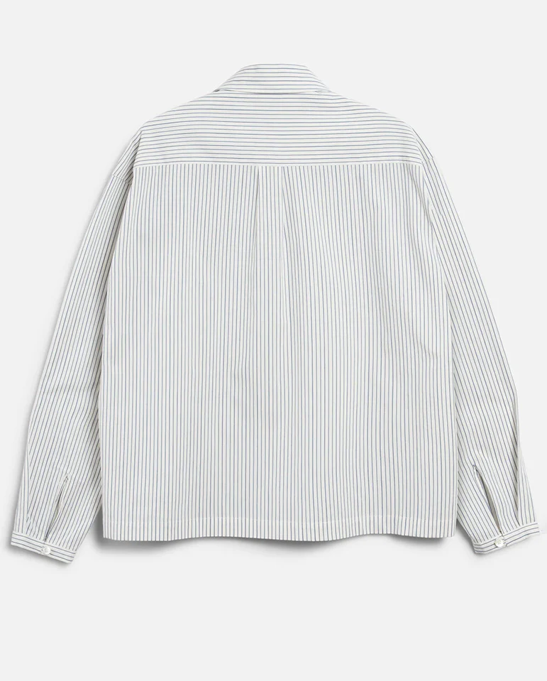 Marianne Stripe Shirt - Natural/Navy - Image 7