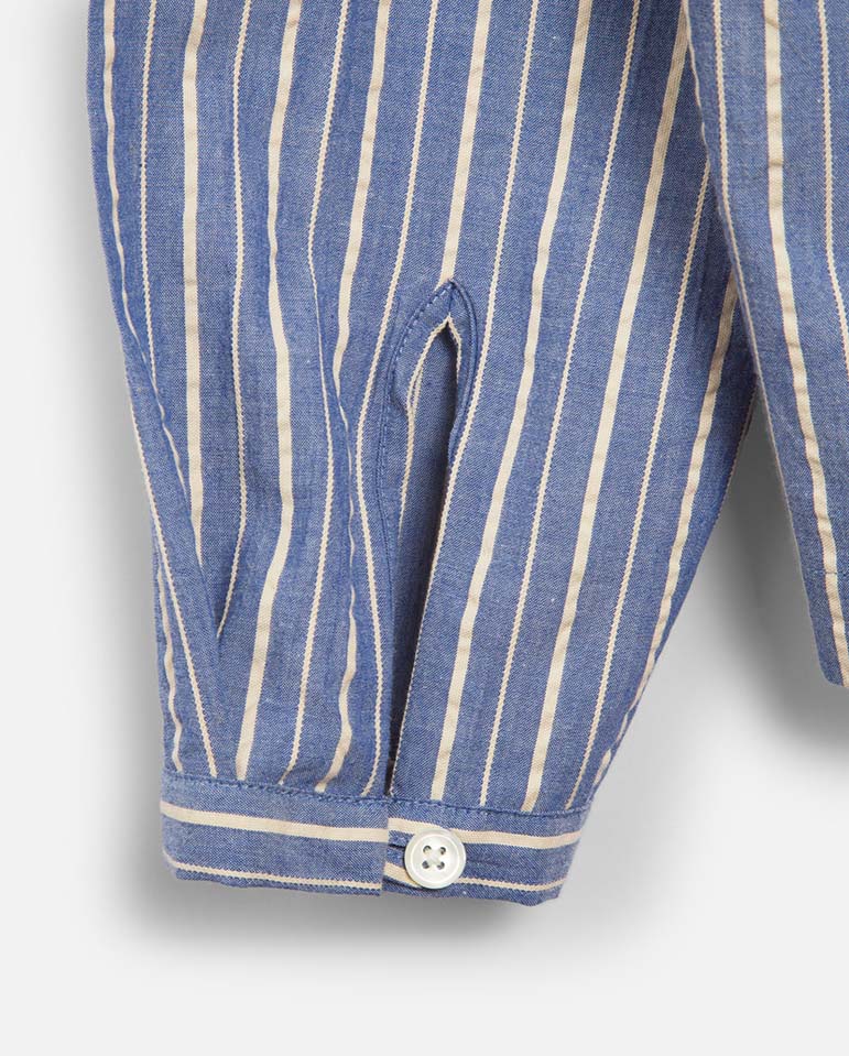 Marianne Stripe Shirt - Navy/Natural - Image 6