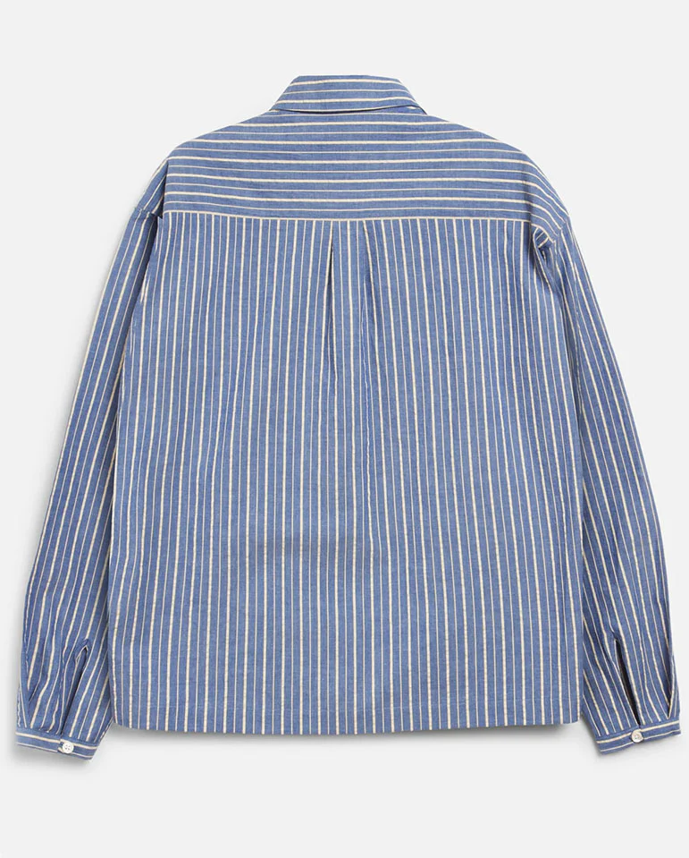 Marianne Stripe Shirt - Navy/Natural - Image 7
