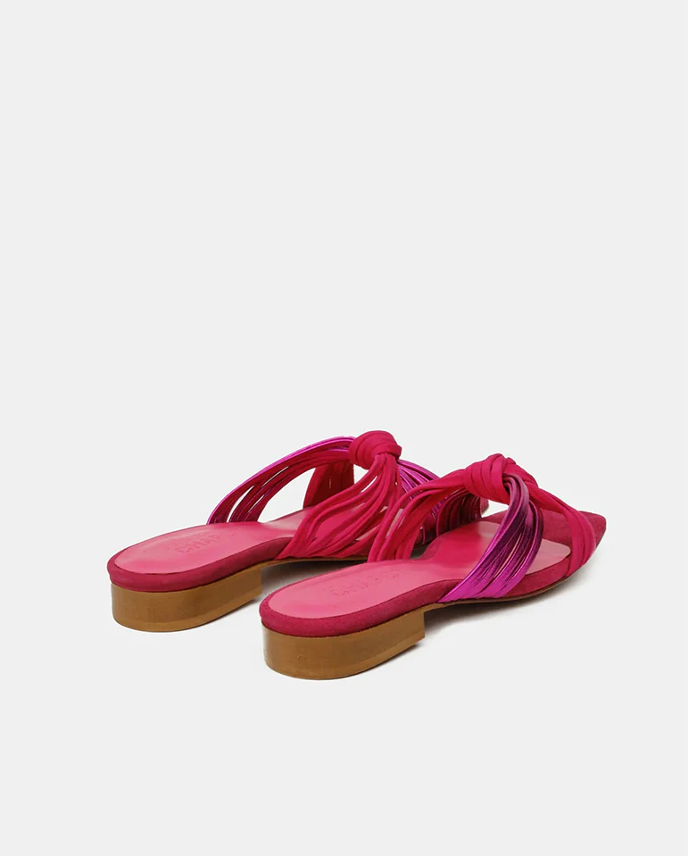 Momo Knot sandal Pink Metallic - Image 3