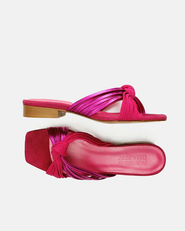 Momo Knot sandal Pink Metallic - Image 4