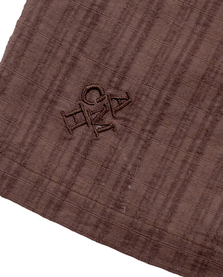 Naked Shirt - Burnt Umber Crinkle Check - Image 6
