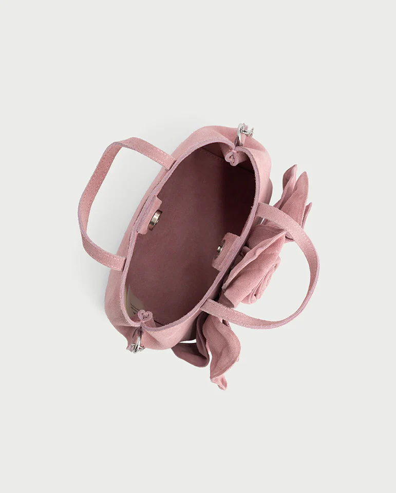 Orchidee Suede Bag - Pink - Image 3