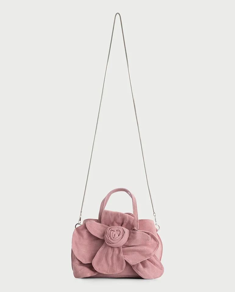 Orchidee Suede Bag - Pink - Image 4