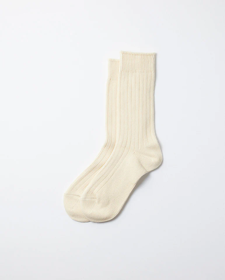 Organic Daily 3 Pack Crew Socks ECRU - Image 3