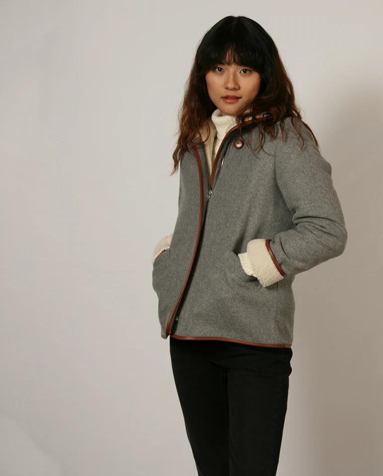 Paolo Coat Cloud Grey - Image 5