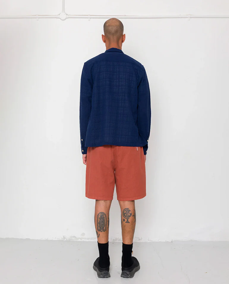 PATCH SHIRT - NAVY OPENWEAVE - Image 5