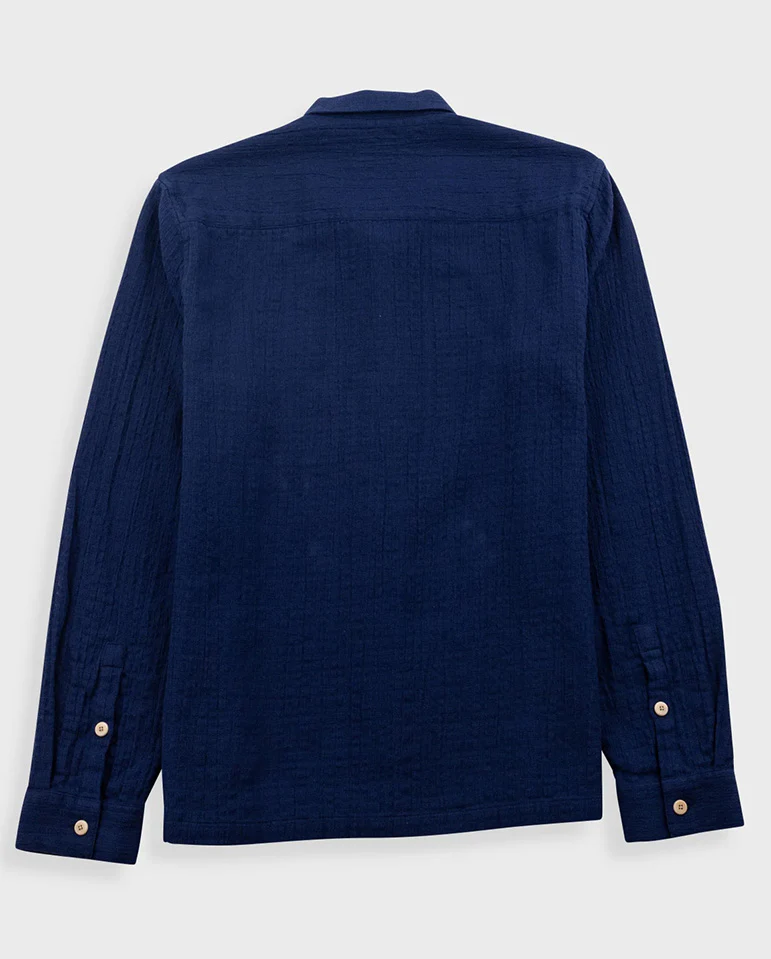 PATCH SHIRT - NAVY OPENWEAVE - Image 7