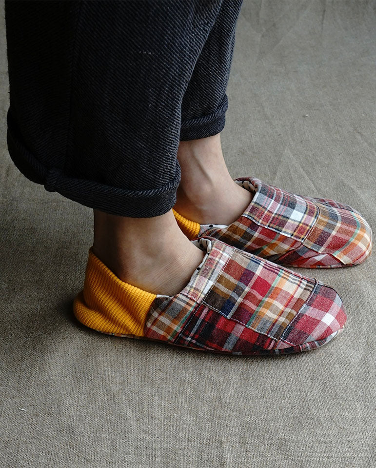 Patchwork Slipper Dobby Cloth / Red - Image 3