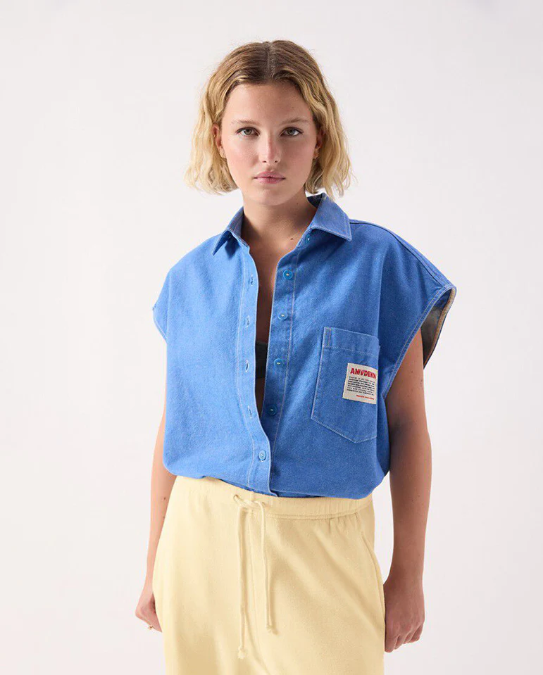 Pusway Cotton Gilet - Waterfall - Image 2
