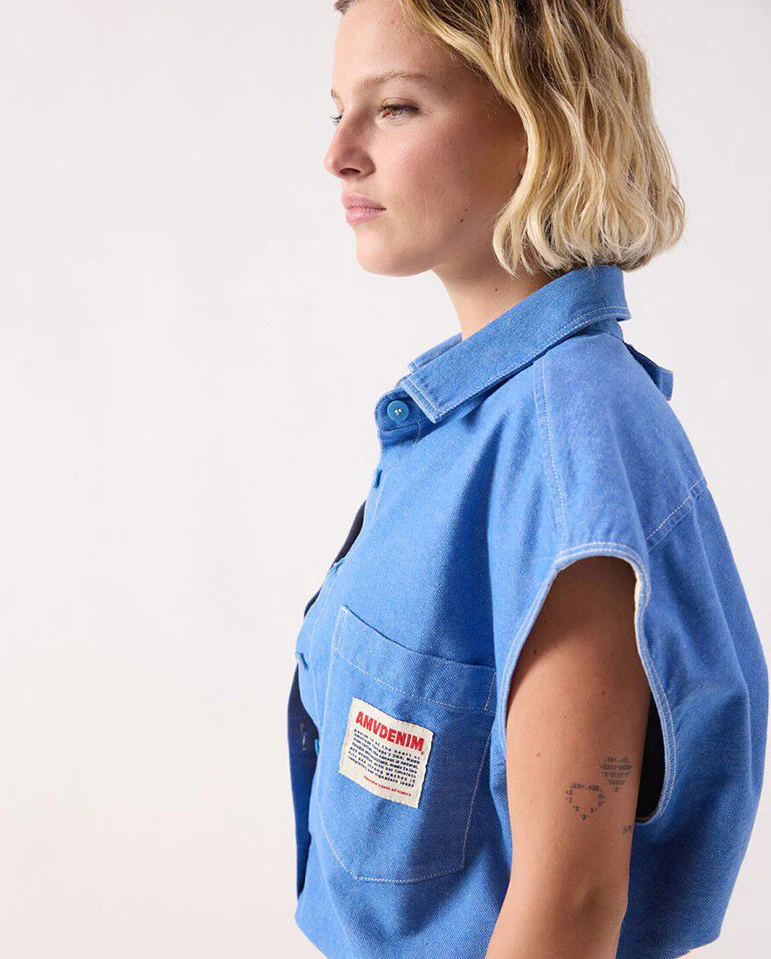 Pusway Cotton Gilet - Waterfall - Image 4