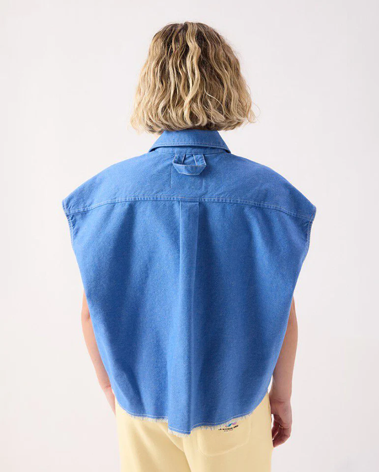 Pusway Cotton Gilet - Waterfall - Image 5
