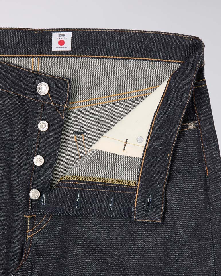 Regular Tapered, Dark Pure Indigo Rainbow Selvage - Blue Unwashed - Image 4