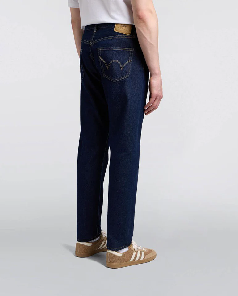 Regular Tapered Kaihara Pure Indigo Openend Denim - Blue Rinsed - Image 3