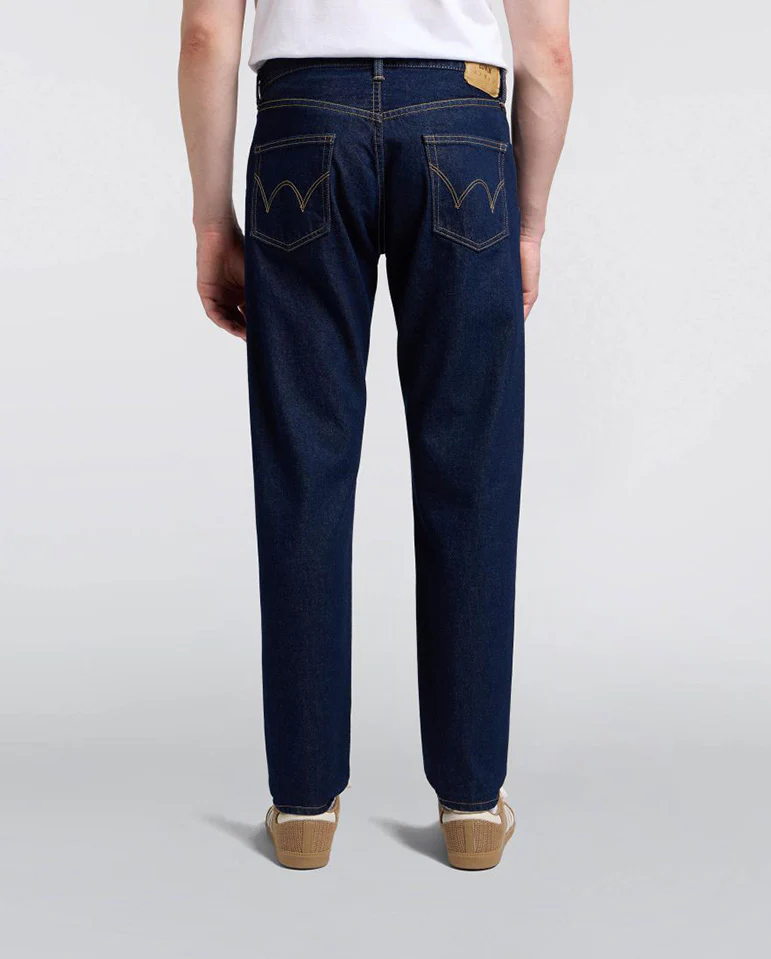 Regular Tapered Kaihara Pure Indigo Openend Denim - Blue Rinsed - Image 4