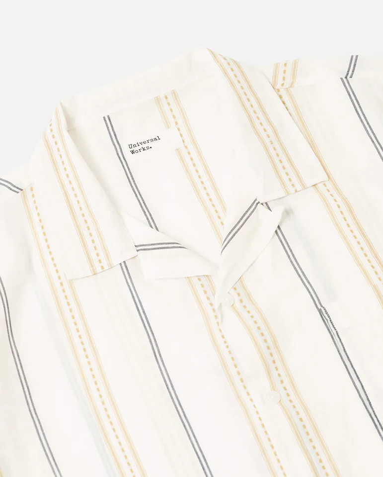 ROAD SHIRT - ECRU/NAVY/SAND STRIPE - Image 2