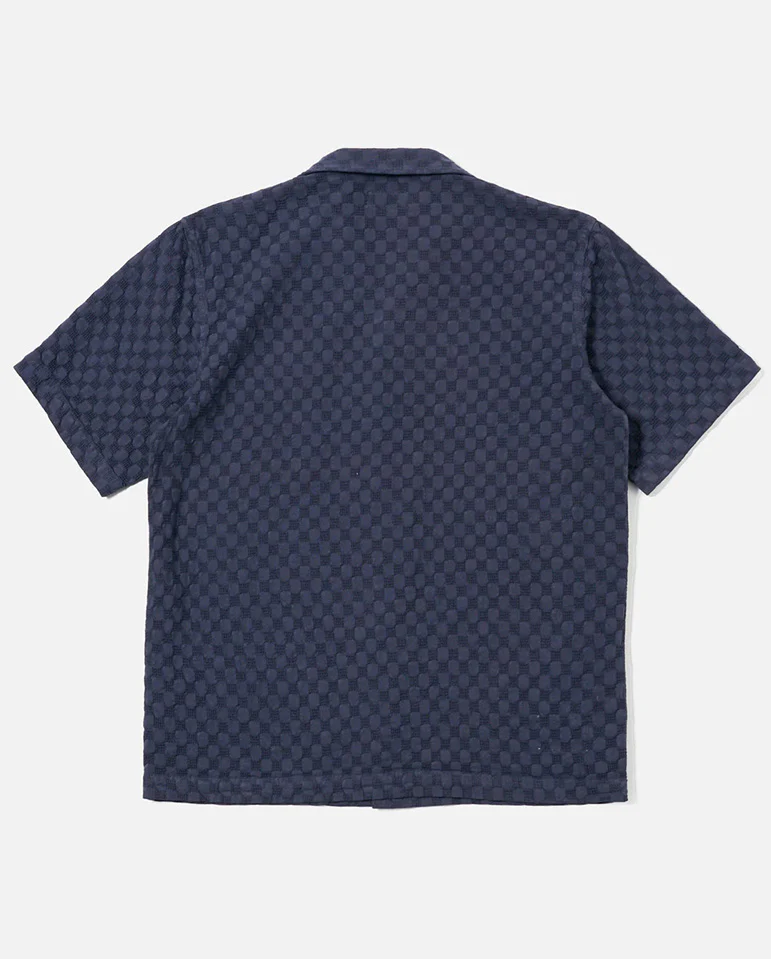 ROAD SHIRT - NAVY Dot Waffle - Image 3