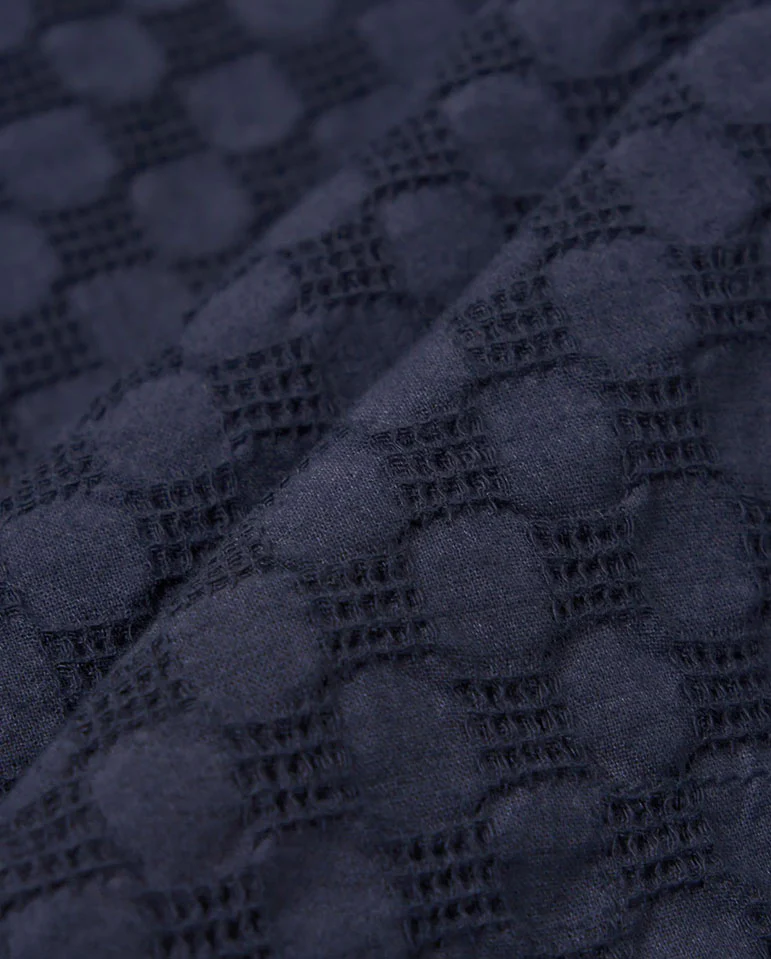 ROAD SHIRT - NAVY Dot Waffle - Image 4