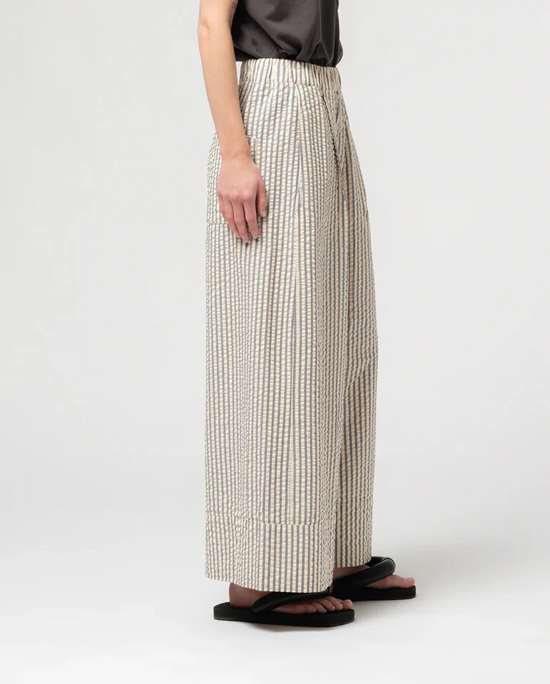 Seersucker Culotte - Iron/OffWhite - Image 4