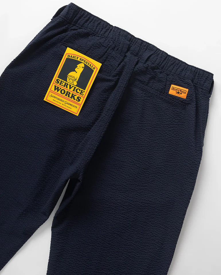 Seersucker Waiter Pants - Dark Navy - Image 3