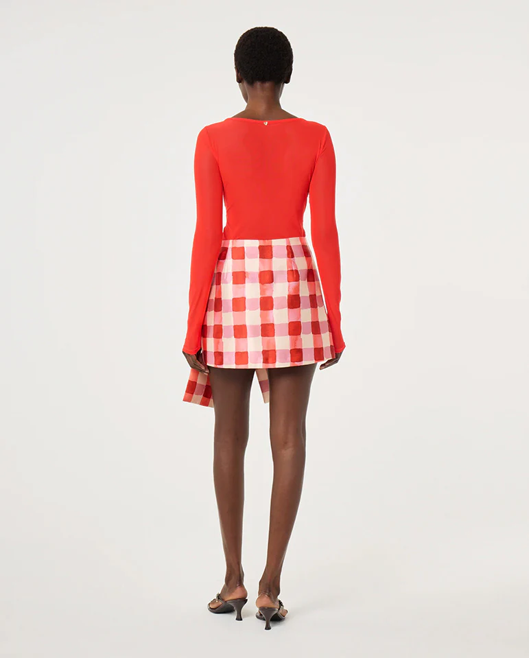 Siona Mesh Top - Red/Pink - Image 4