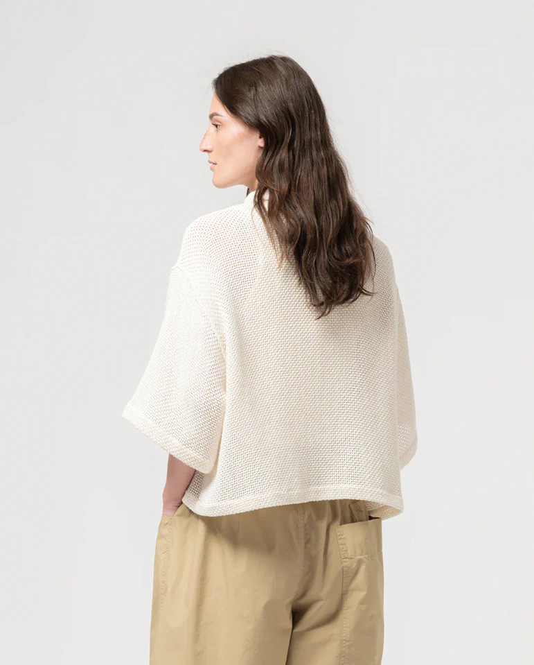 Sumatra Trellis Shirt - Ecru - Image 3