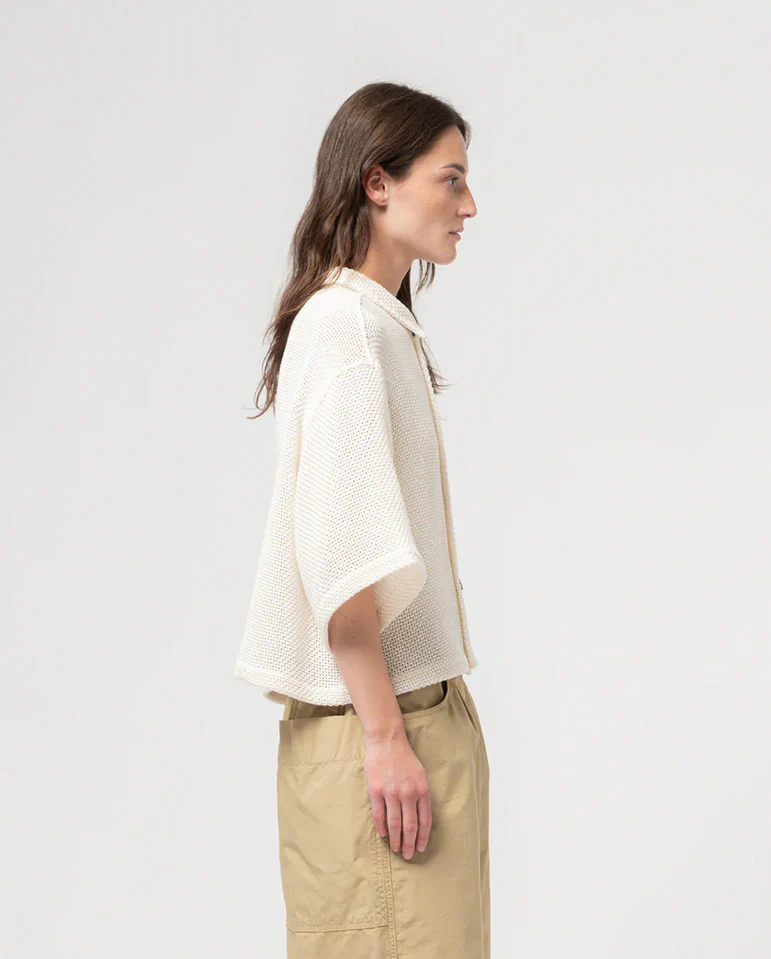 Sumatra Trellis Shirt - Ecru - Image 5