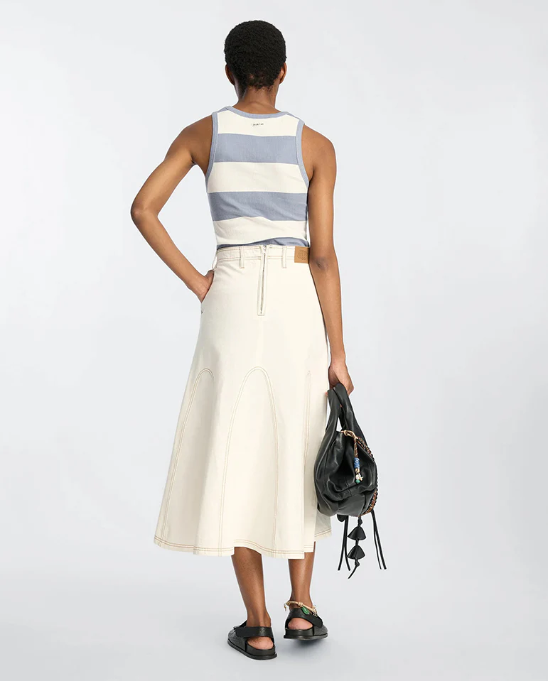 Tezza Stripe Vest Top - Blue Stripe - Image 4