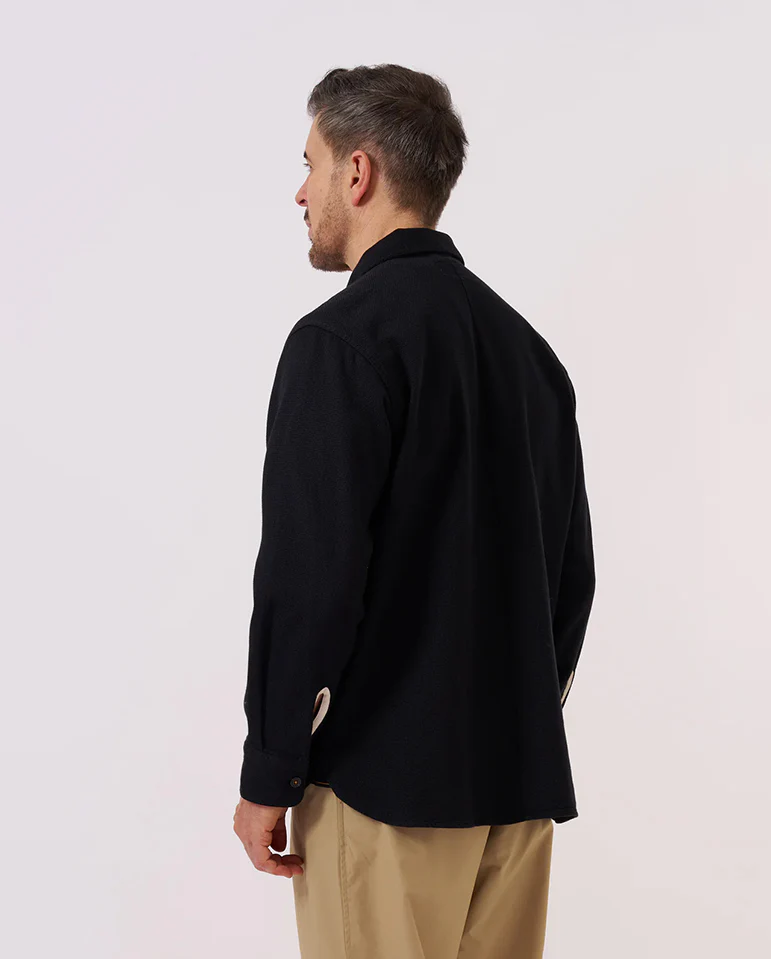 Travail Overshirt - Black - Image 4