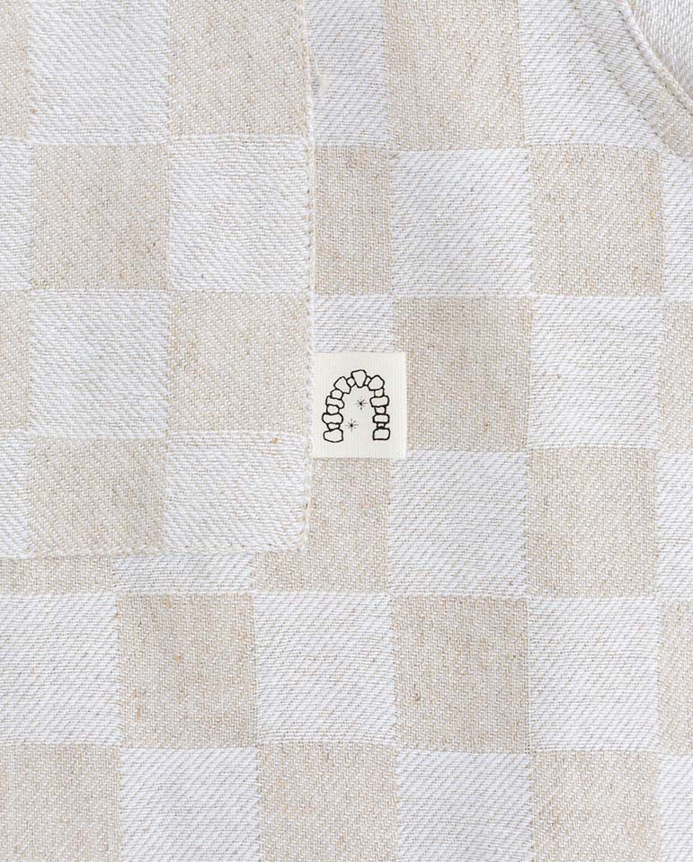 Trellis Revere Shirt - Ecru Check - Image 3