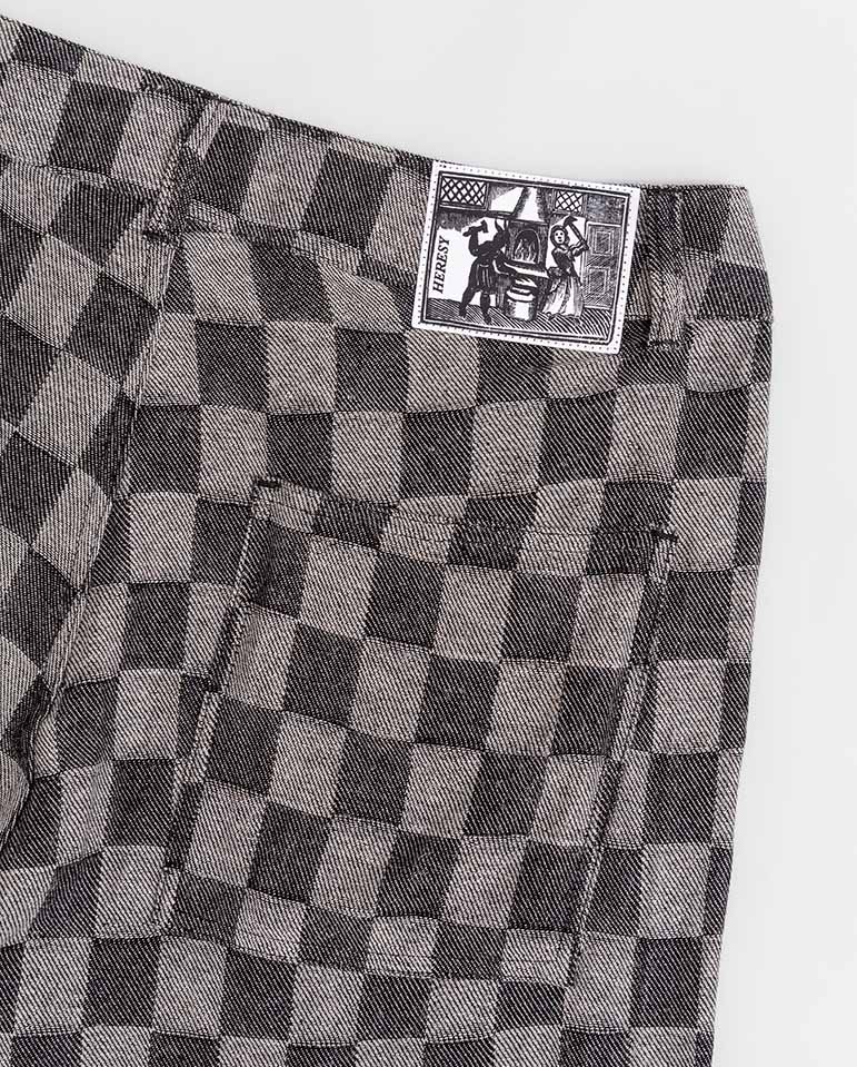 Trellis Shorts - Black Check - Image 5