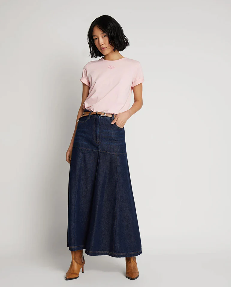 Tuxya Denim Skirt INDIGO - Image 2