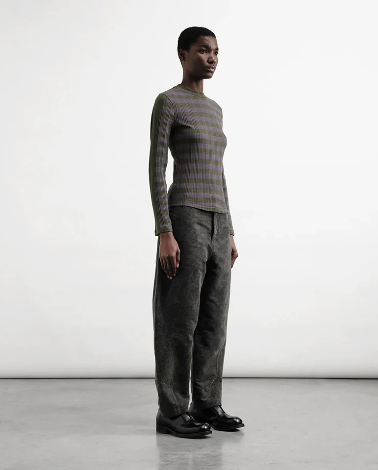 Twisted Seam Jean - Charcoal Denim - Image 3