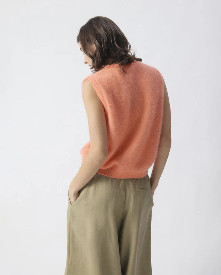 Vitow Sleeveless Knit - Salmon Melange - Image 5
