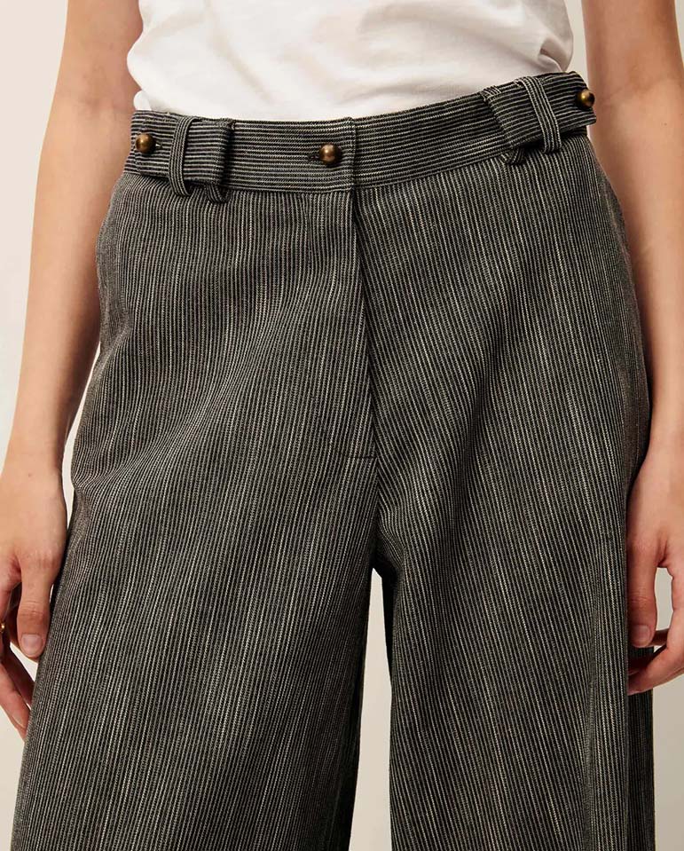 Wesley Sailor Trouser - Navy Stripe - Image 4