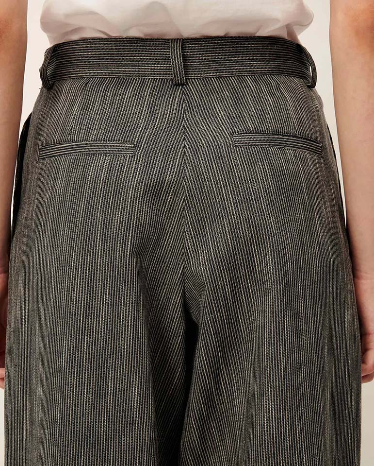 Wesley Sailor Trouser - Navy Stripe - Image 5